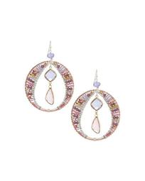 Crystal Hoop & Dangle Earrings