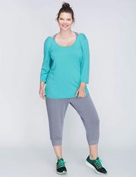 3/4-Sleeve Layered Active Top by Jessica Simpson