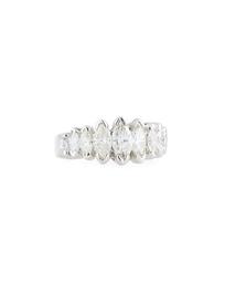 14k White Gold Diamond Marquise Ring, 1.5tcw