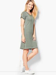 Drapey Knit Stripe Dress