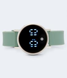 Rubber Round LED Digital Watch