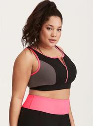 sports bra zip up