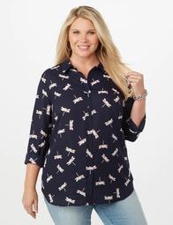 Plus Size Dragonfly Blouse