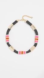 Striped Wrapped Rope Necklace
