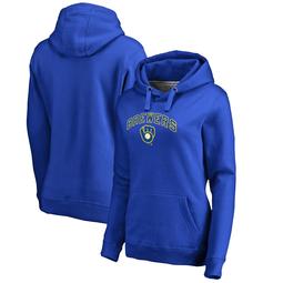 Milwaukee Brewers Fanatics Branded Women's Plus Size Cooperstown Collection Wahconah Pullover Hoodie - Royal