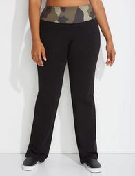 Signature Stretch Active Yoga Pant with Contrast Waistband