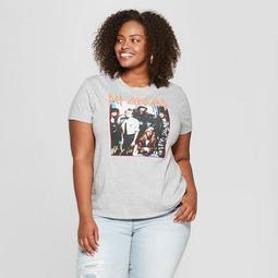 Junk Food Women's Plus Size Def Leppard Short Sleeve Graphic T-Shirt - Heather Gray
