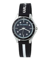 32mm Janelle Watch w/ Woven Strap, Black