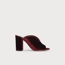 Carmela Red Velvet Sandals