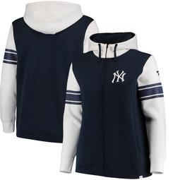 New York Yankees Fanatics Branded Women's Plus Size Iconic Fleece Full-Zip Hoodie - Navy