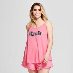 Love and Cherish Women's Plus Size 2pc Pajama Set - Princess Pink