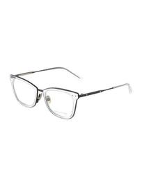 Square Metal/Transparent Acetate Optical Glasses