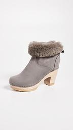 Pull On Shearling High Boots