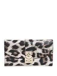 Britta Leopard-Print Slim Wallet
