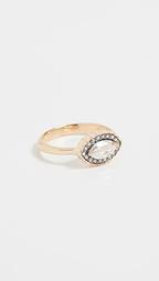 18k Gold Marquise Diamond Ring