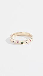 14k Rainbow Speckled Ring