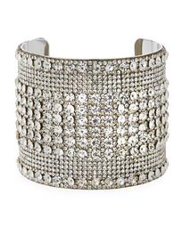 Crystal Wide Cuff Bracelet