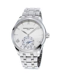 Men's Horological Smartwatch w/Bracelet Strap, Silver/White