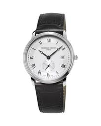Men's Classics Slimline Quartz Watch  with Leather Strap