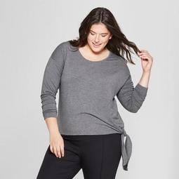 Women's Plus Size Long Sleeve Side-Tie Top - A New Day™