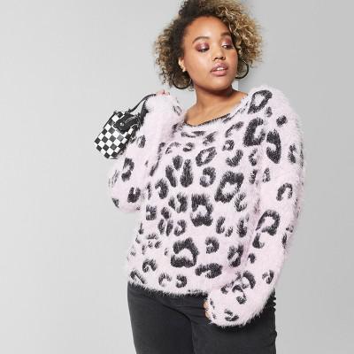 plus size eyelash sweater