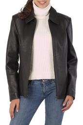 Women's "Miranda" Zip Front New Zealand Lambskin Leather Jacket - Regular & Short