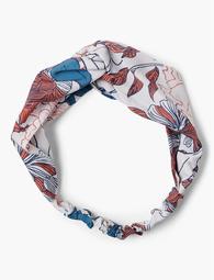 Exploded Floral Twisted Headscarf