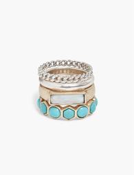 Turquoise Ring Stack