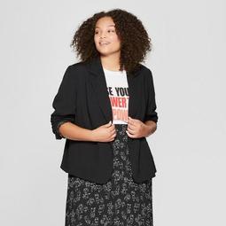 Women's Plus Size Blazer - A New Day™ + Vital Voices - Black