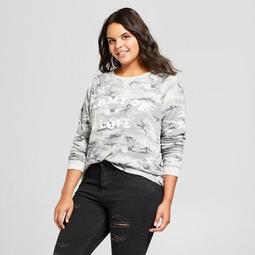 Women's Plus Size Army Of Lovers Graphic Sweatshirt - Grayson Threads (Juniors') - Gray