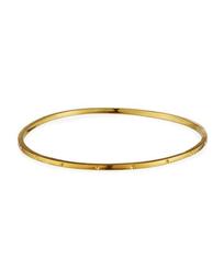 Sienna Concave Bangle Bracelet, Gold