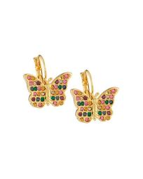 Fiesta Crystal Butterfly Earrings