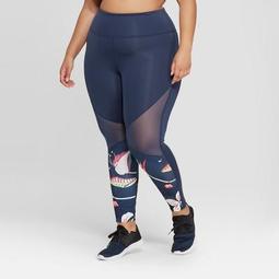 JoyLab™ Women's Plus Size Tropical Print High-Waisted Leggings 