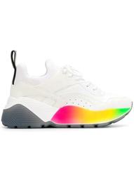rainbow platform sneakers
