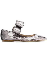 sequinned flats