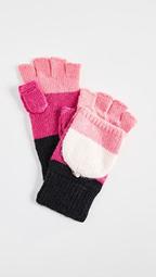 Brushed Colorblock Pop Top Mittens