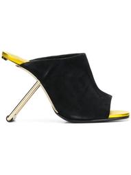 architectural heel mules