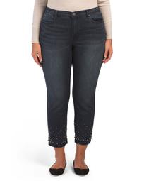 Plus High Rise Straight Jeans
