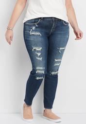 plus size Silver Jeans Co.&reg; Suki destructed skinny jean