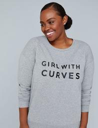 Girl With Curves Graphic Sweatshirt