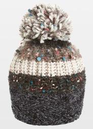 Marled Knit Pom Pom Hat