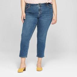 Women's Plus Size Slim Straight Jean - Universal Thread™ Dark Wash