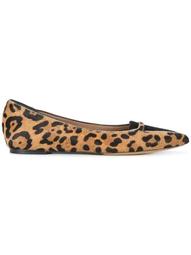 Alexa leopard print ballerina shoes