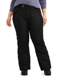 Women's Plus Size Insulated Snow Pull-On Ski Pants