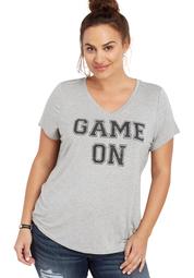Plus Size Game On Graphic Tee