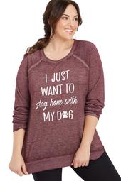 Plus Size Stay Home Graphic Tee