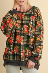 Plaid Quilted Floral