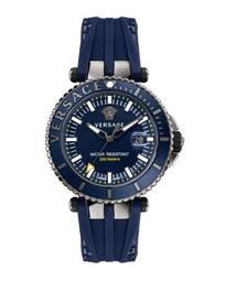 Men's 46mm VRace Diver Watch w/ Blue Jelly Strap