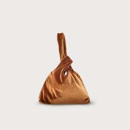 Taylor Bronze Velvet Knot Bag