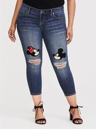 Disney Mickey & Minnie Mouse Patch Jean - Medium Wash
